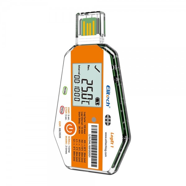 Elitech LogEt-1T 일회용 USB 온도 기록계